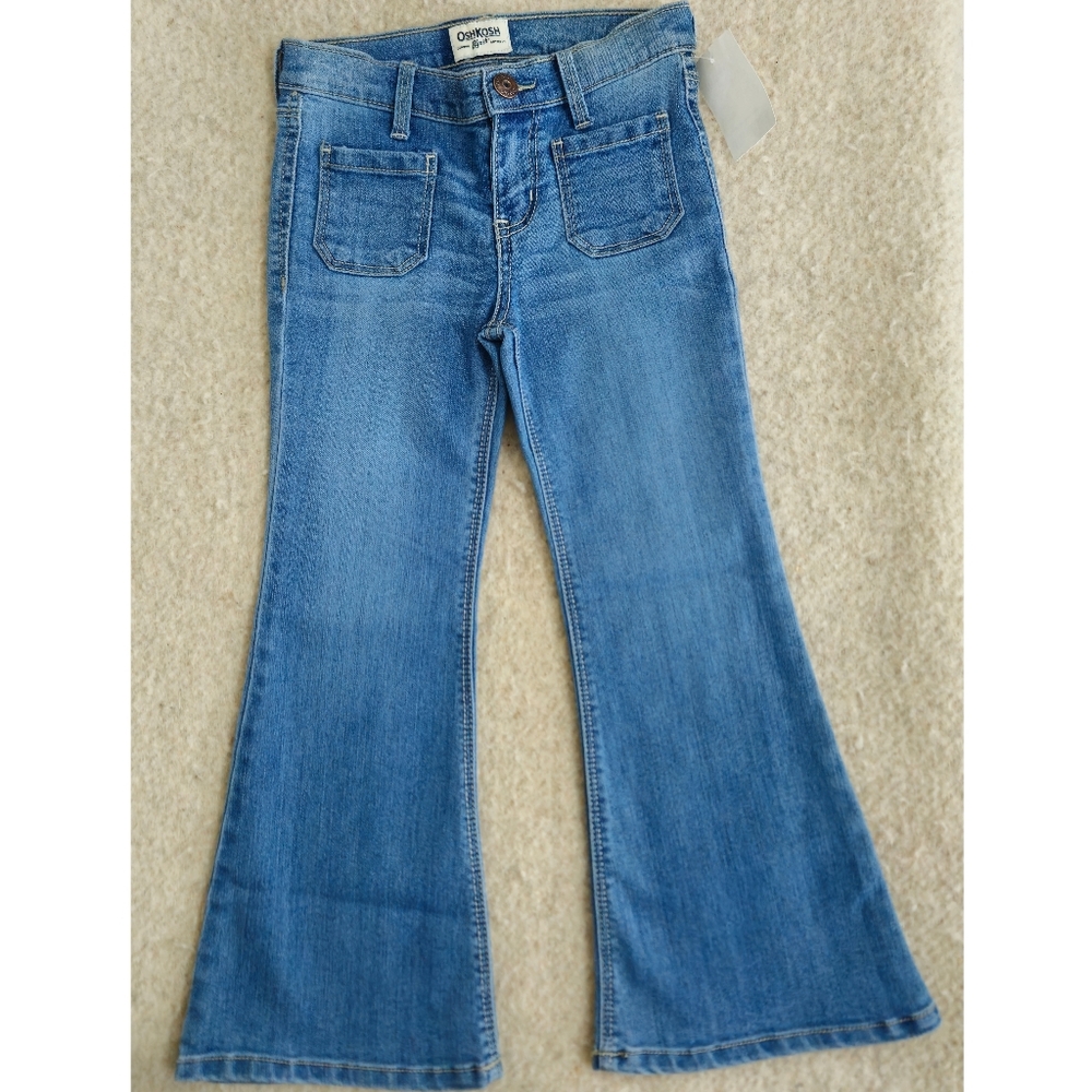 (NEW) OshKosh B'gosh Kids Iconic Denim Flare Jeans Size 5